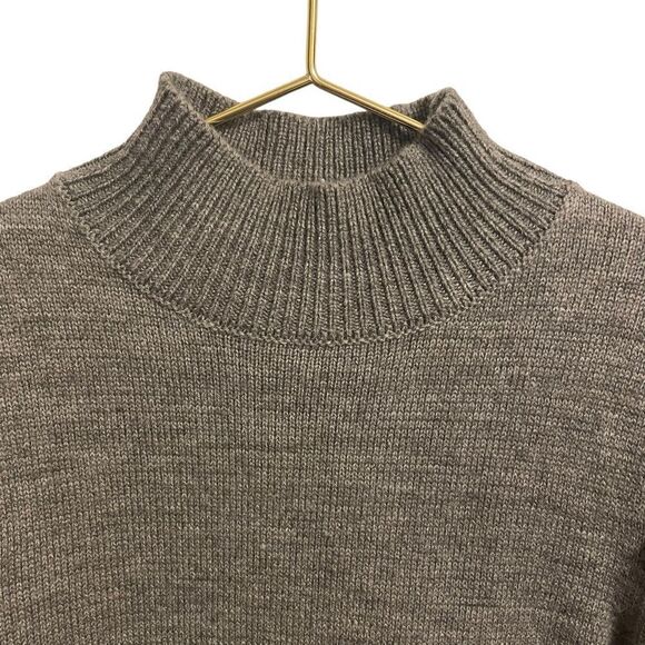 WAYF Grey Puff Sleeve Sweater Dress Size Small - Picture 3 of 11